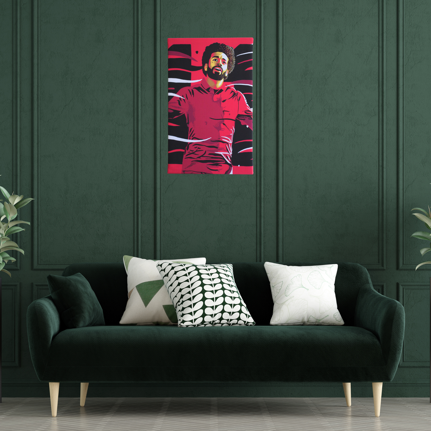 Mo Salah Celebrating at Liverpool