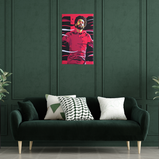 Mo Salah Celebrating at Liverpool