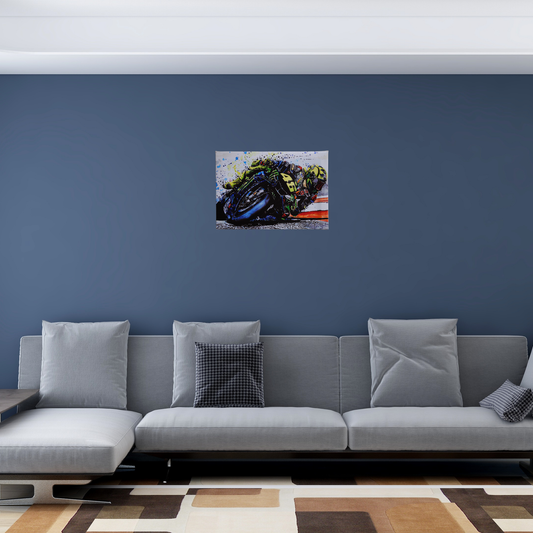 Valentino Rossi Coasting The Corner