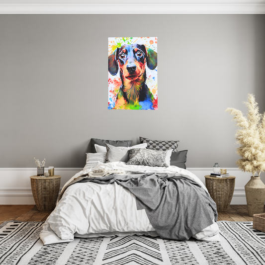 Watercolour Dachshund Print