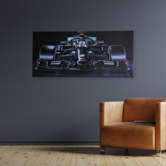 Lewis Hamilton Mercedes F1 Car Canvas