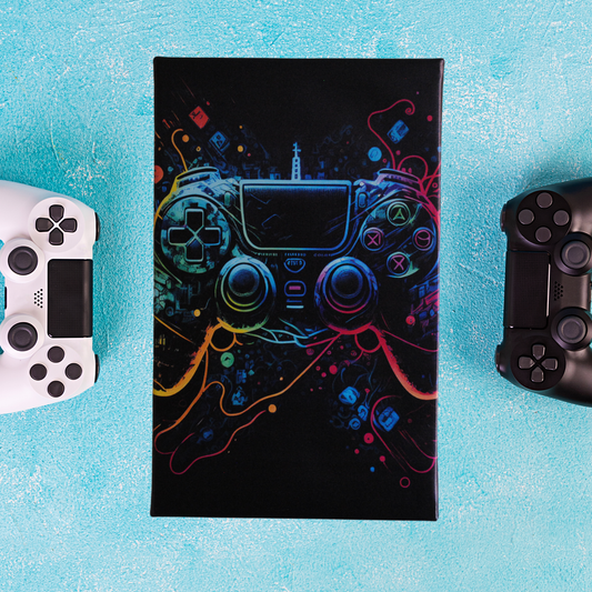 Colourful Playstation Controller Artwork