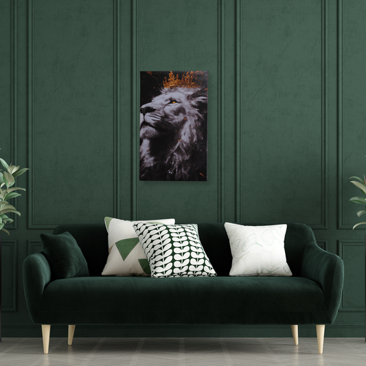 A Lion and His Crown Canvas